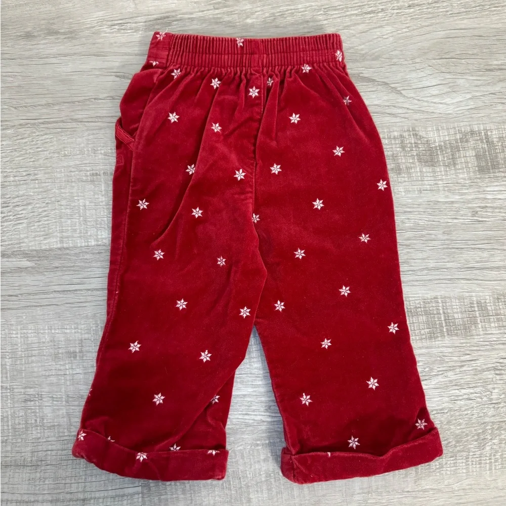 Oshkosh Red‎ Velvet Pants 18M